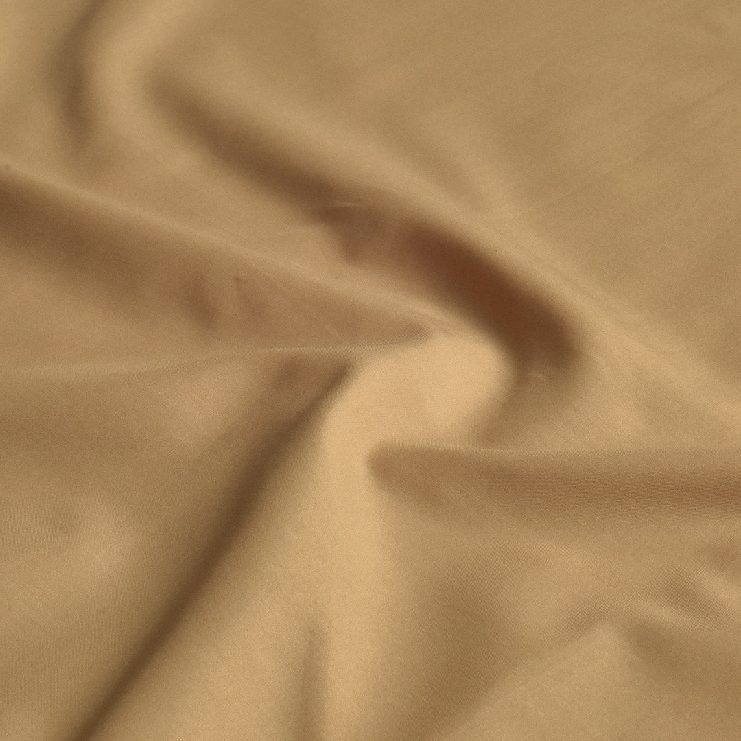 Classic Khaki Plain Cotton Shirting Fabric (Precut 6.2 Meter)