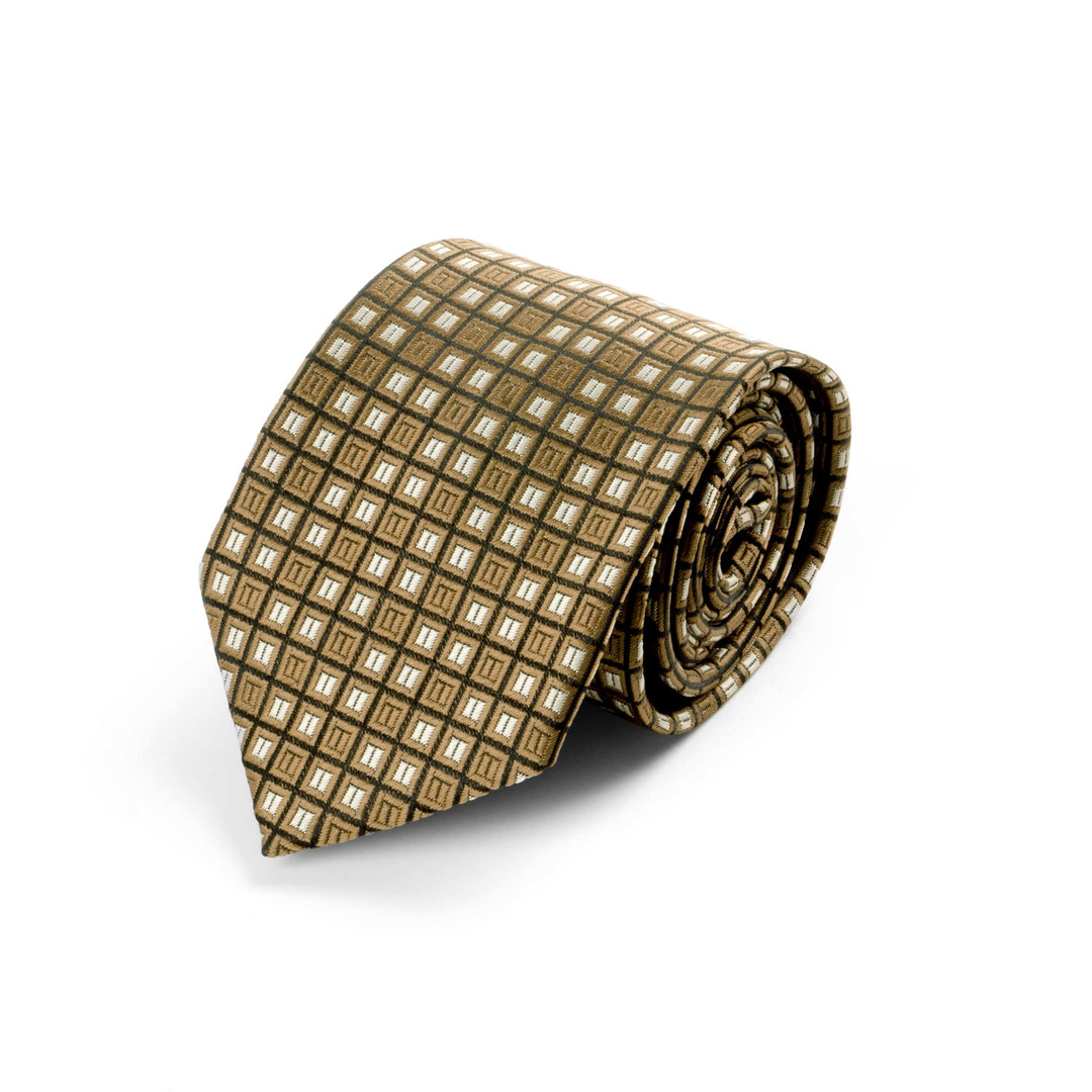 ELEGANT MID BROWN TIE