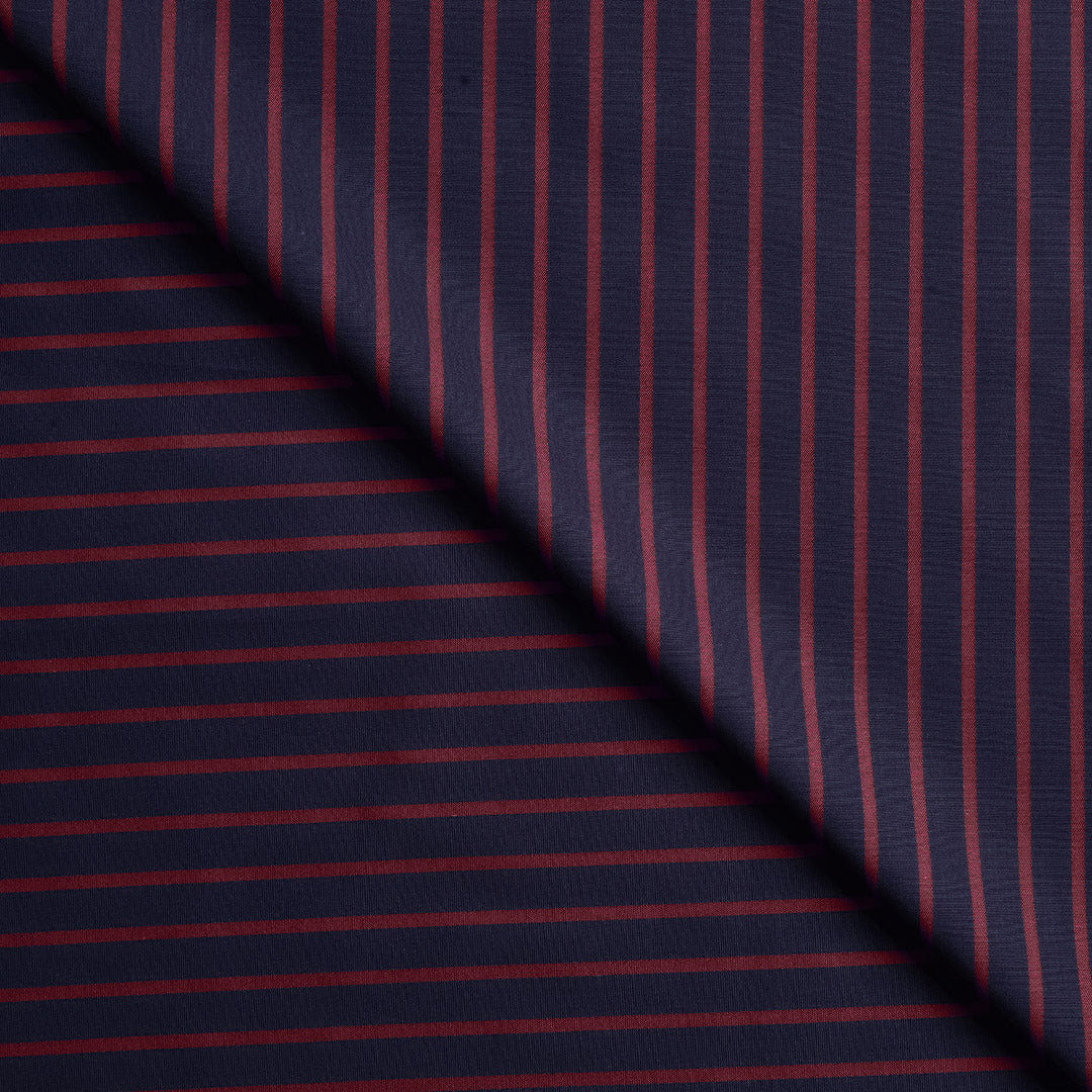 Elegant Broad Stripe Suiting Fabric (Precut 3.4 Meter)