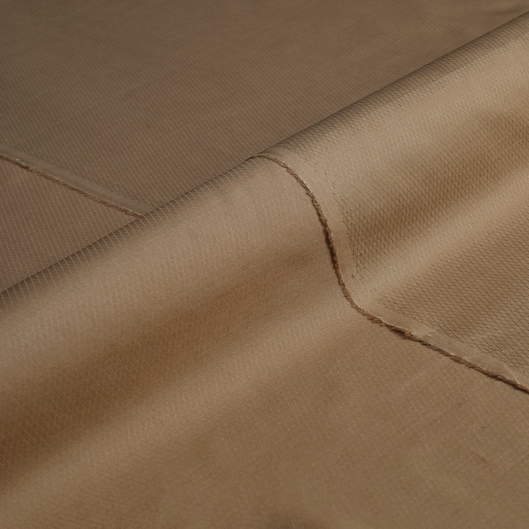 Elegant Camel Dobby Shirt Fabric (Precut 1.65 Meter)