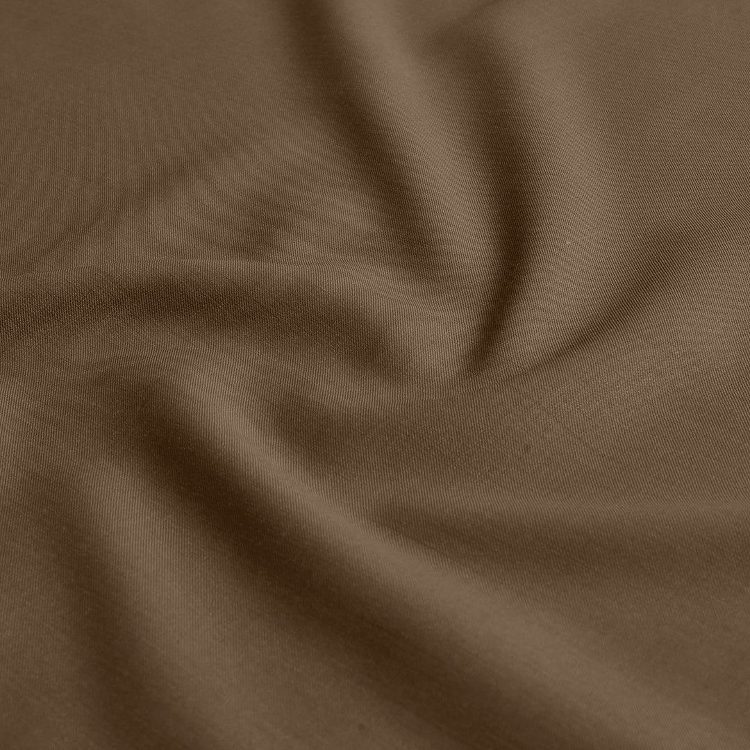 Classic Golden Brown Wool Polyester Blend Suiting (Precut 1.4 Meter)