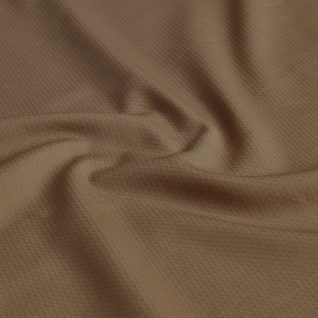 Elegant Camel Dobby Shirt Fabric (Precut 1.65 Meter)