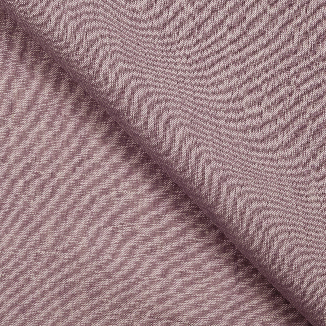 Mix Blended Light Mauve Shirting Linen Fabric