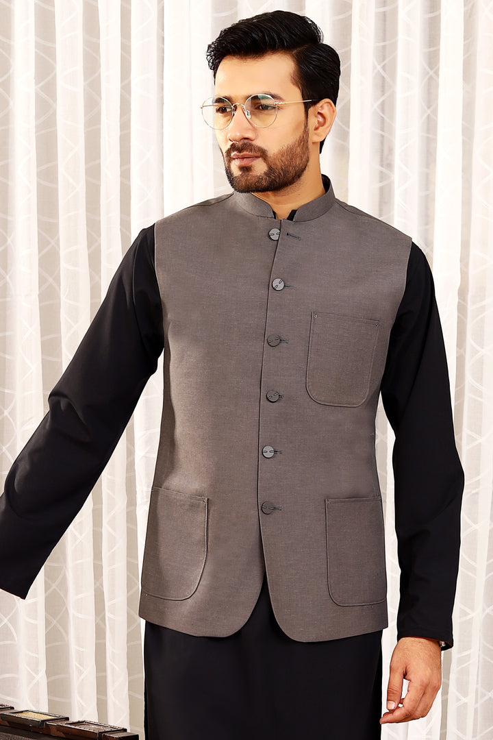 Andaaz Grey Waistcoat