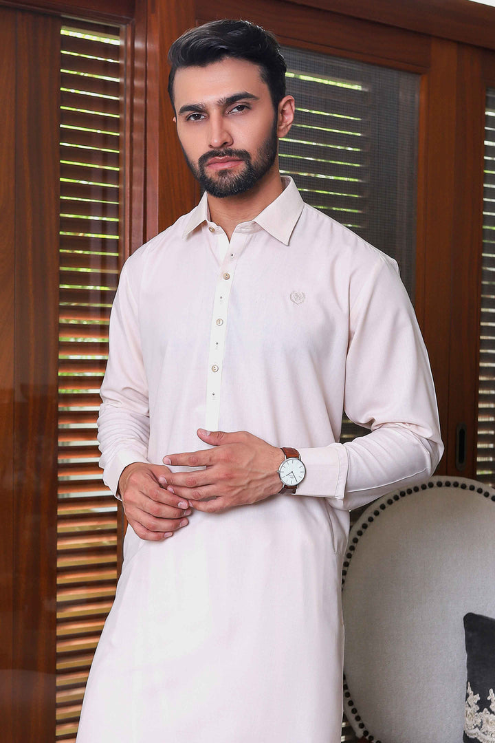 Shajar Fawn Kameez Shalwar