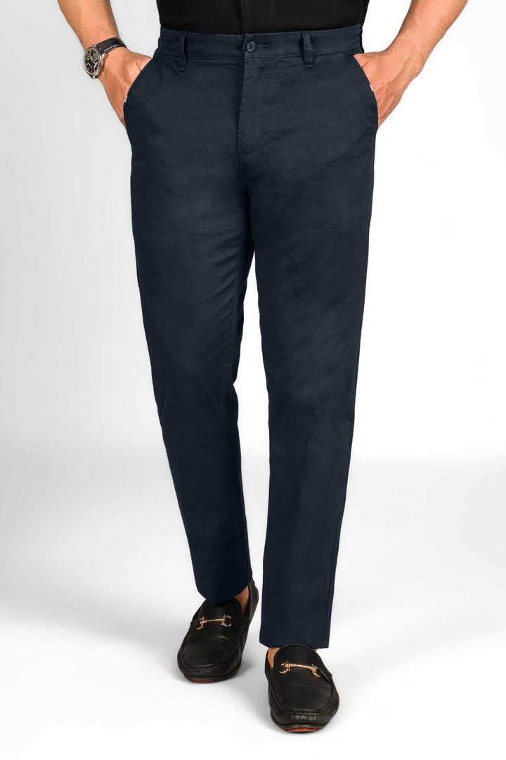 Men's Classic Navy Slim Fit Chinos