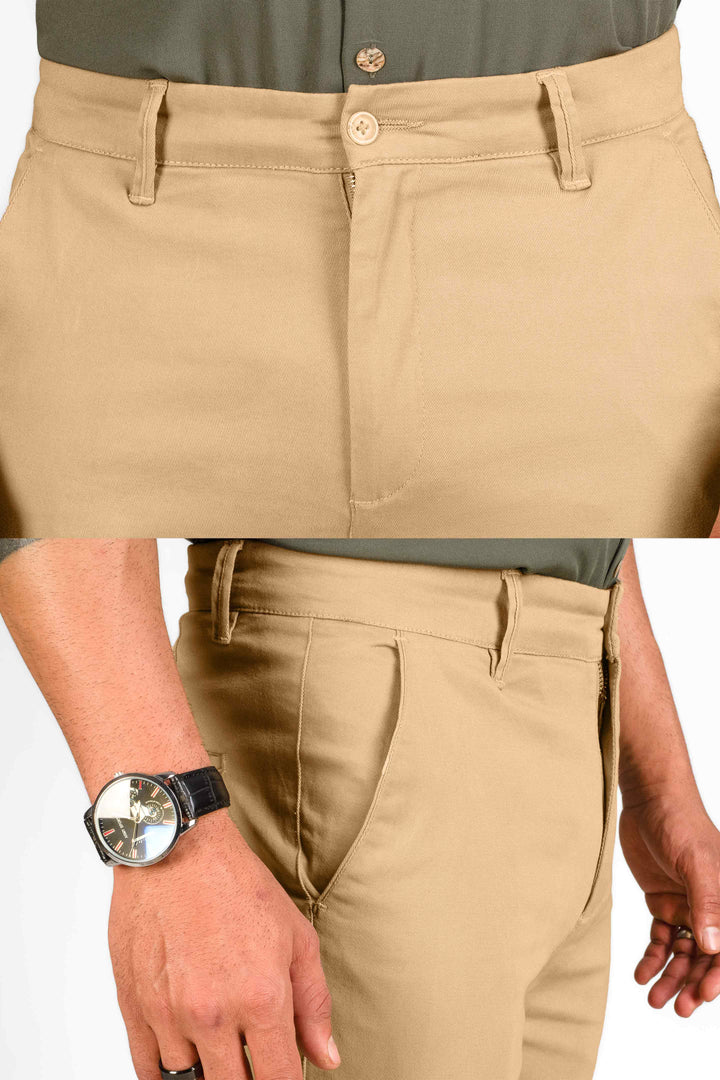 Men's Classic Khaki Slim Fit Chinos