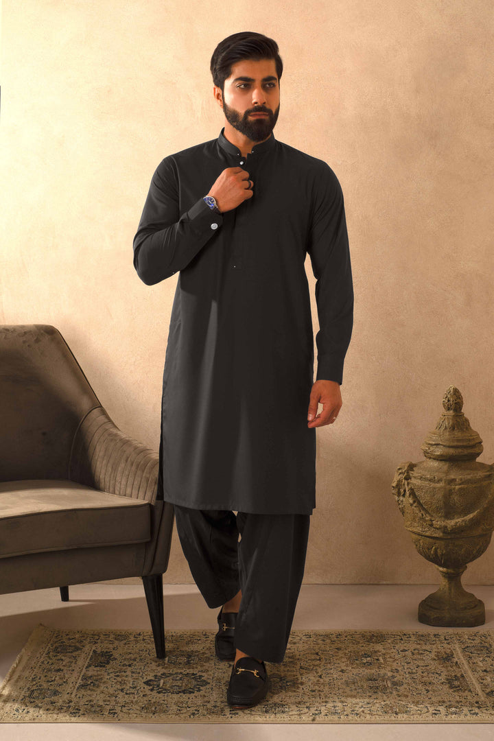 Zarf - Teal Green Blended Kameez Shalwar