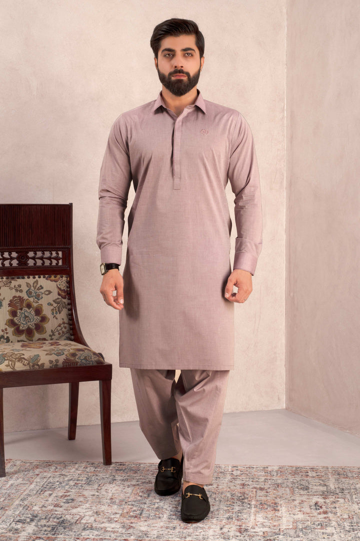 Aks - Orchid Pink Blended Kameez Shalwar