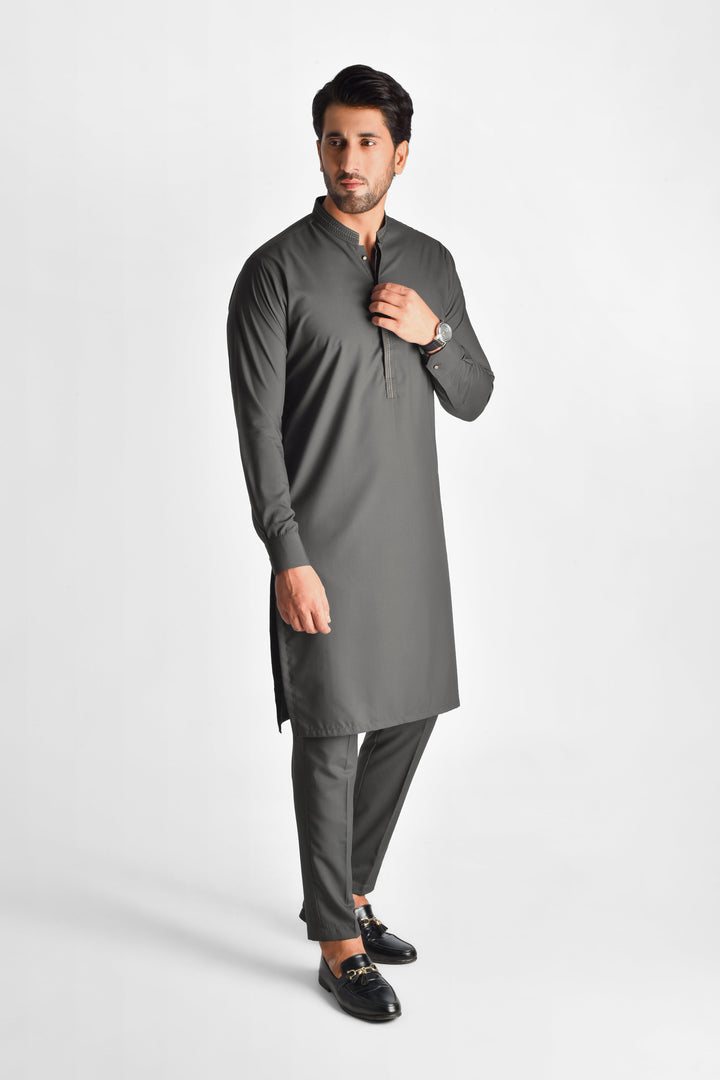 Tasawar Dusty Olive Kurta Pant