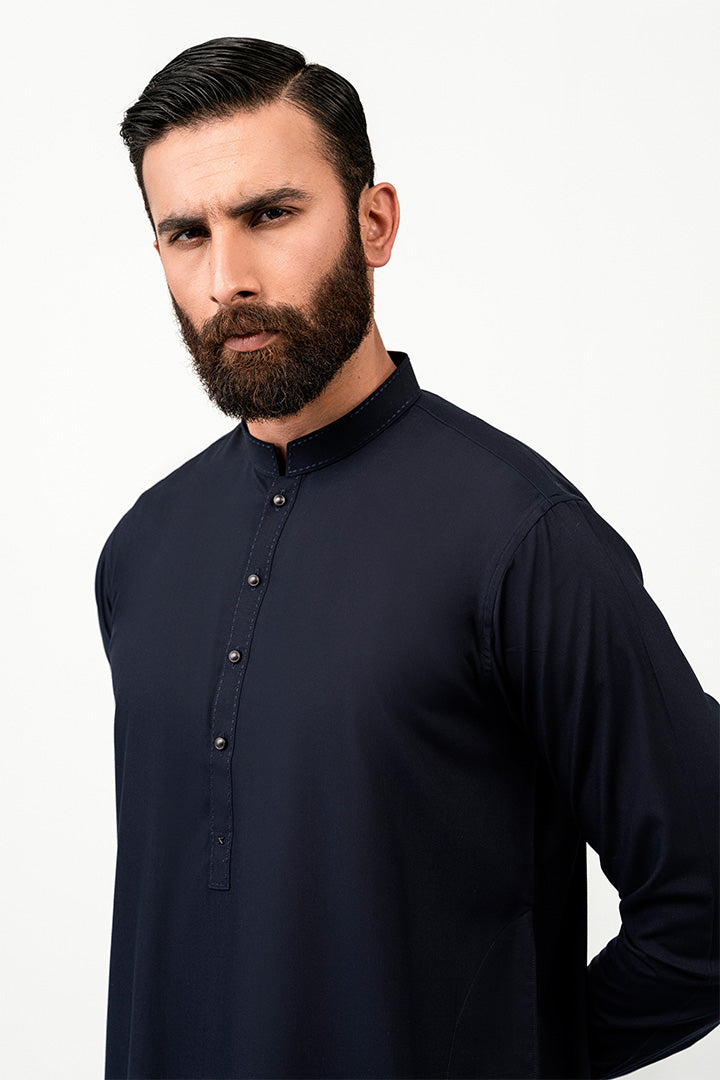 Faqat Deep Navy Blue Kurta Pant