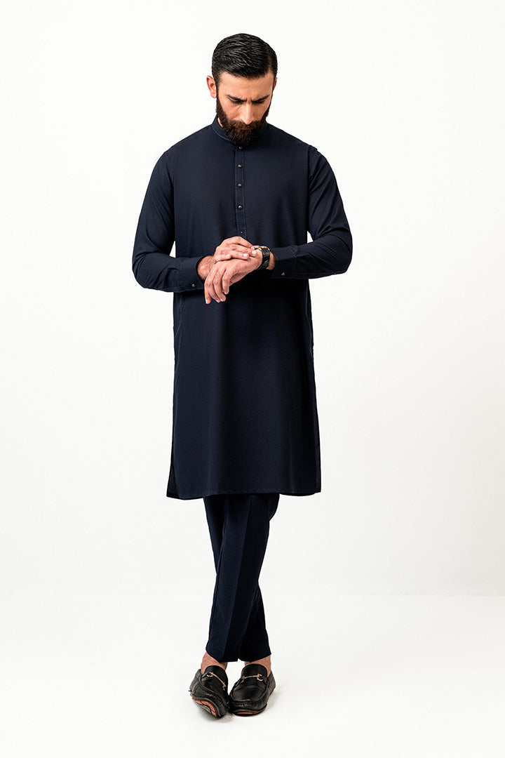 Faqat Deep Navy Blue Kurta Pant