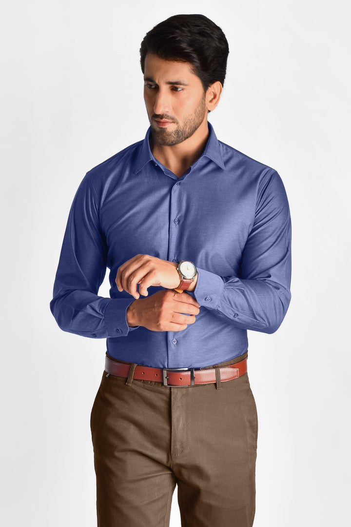 Stretch Blue Shirt