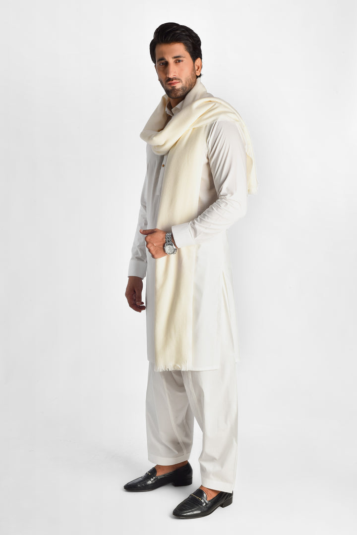 Premium Cream Sherpa Shawl