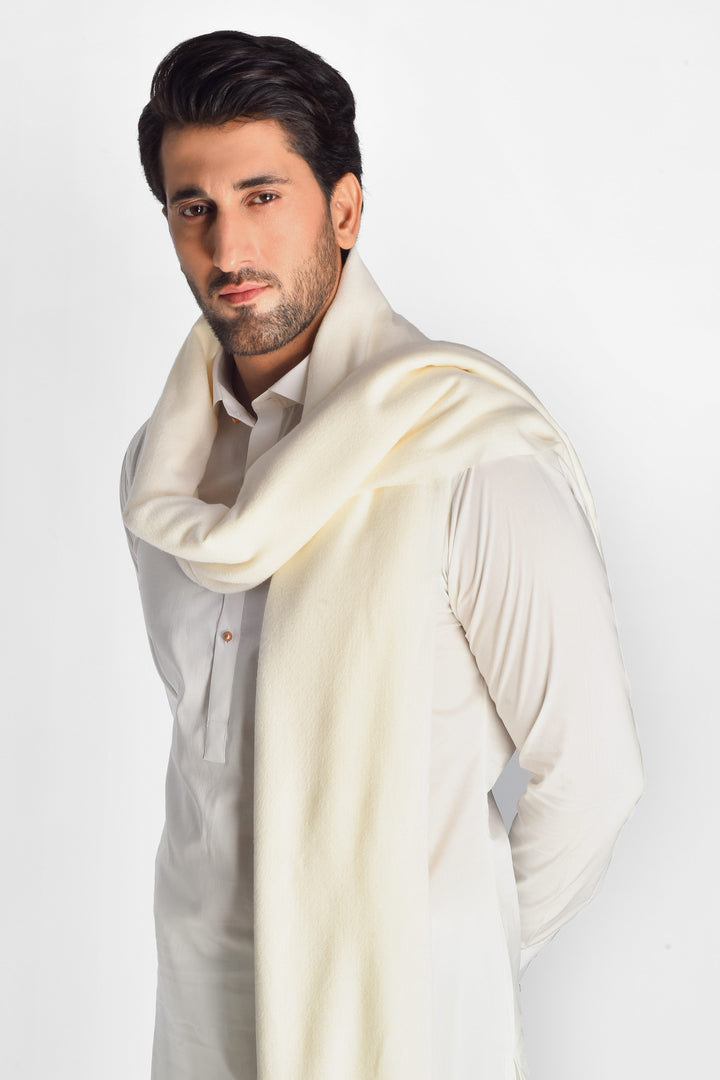 Premium Cream Sherpa Shawl