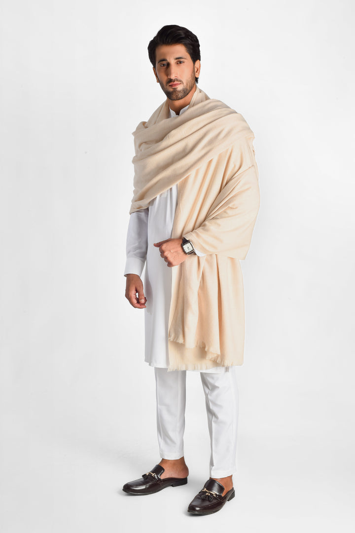 Premium Tan Sherpa Shawl