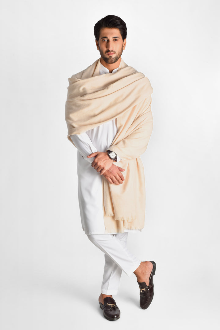 Premium Tan Sherpa Shawl