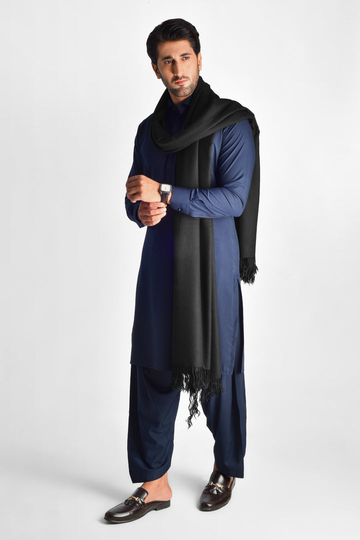 Men's Premium Black Keffiyeh Shawl