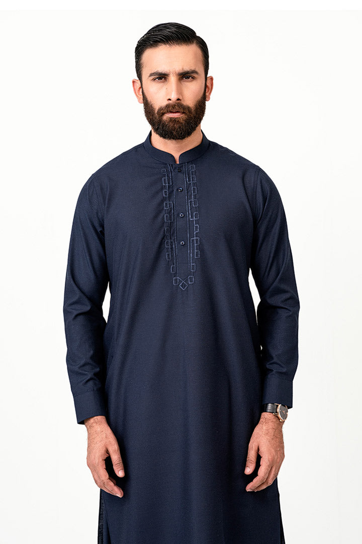 Victory Navy Blue Kurta Shalwar