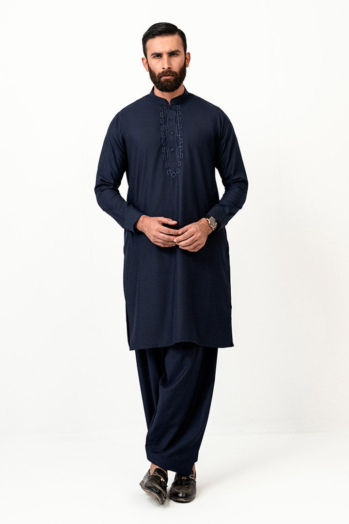 Victory Navy Blue Kurta Shalwar