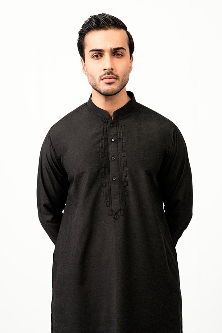 Victory Black Kurta Shalwar