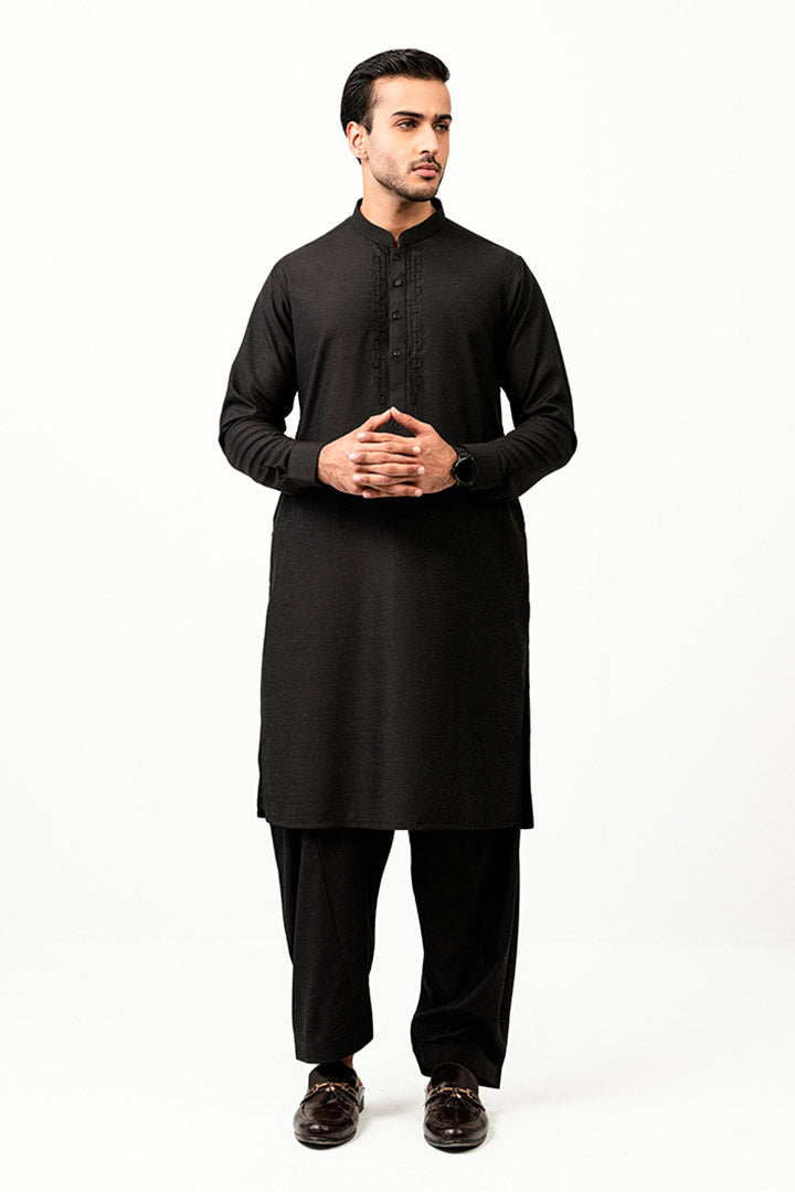 Victory Black Kurta Shalwar