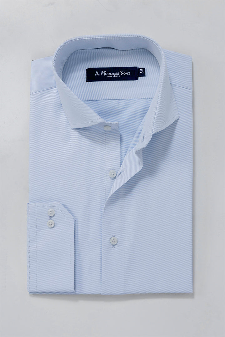 Light Blue Signature Diagonal Line Shirt