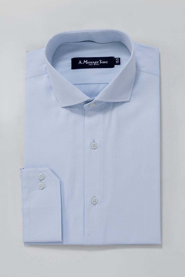 Light Blue Signature Diagonal Line Shirt