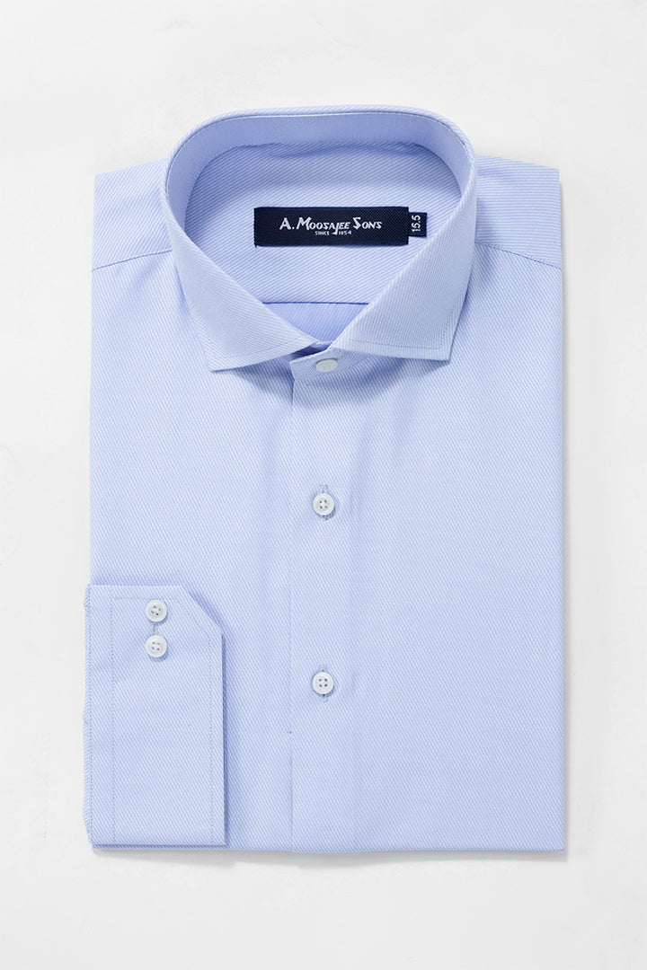 Blue Signature Diagonal Line Shirt