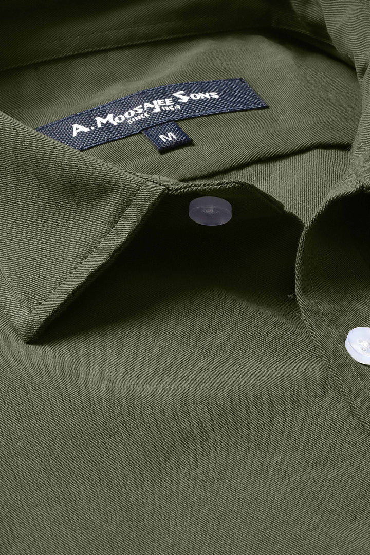 Olive Classic Twill Shirt