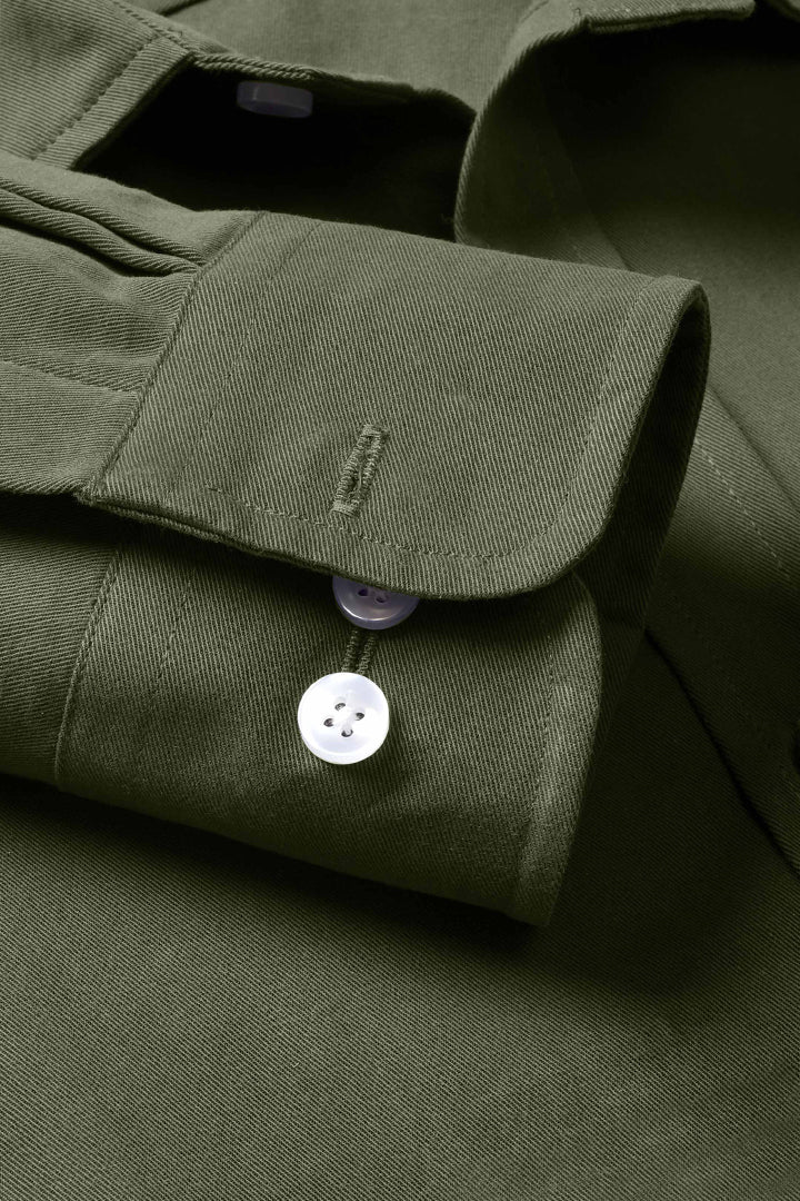 Olive Classic Twill Shirt