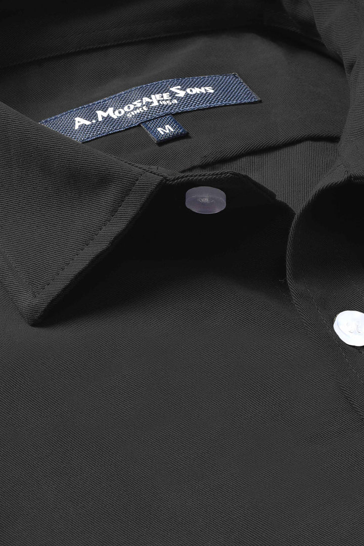 Black Classic Twill Shirt