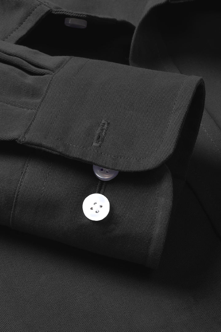 Black Classic Twill Shirt