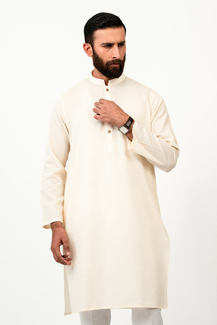 Loom Cloud Cream Kurta