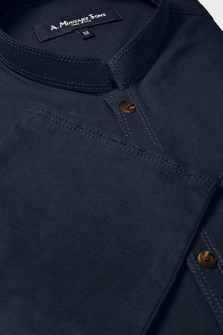 Mazin Denim Blue Kurta