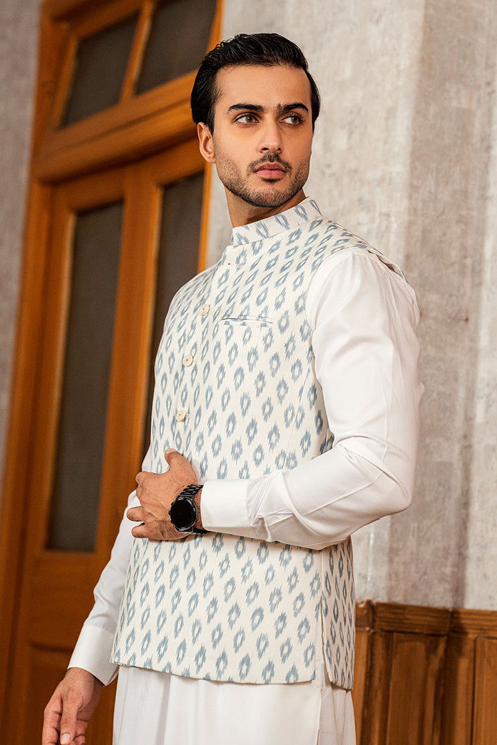 Affan Premium Thunder Blue Waistcoat