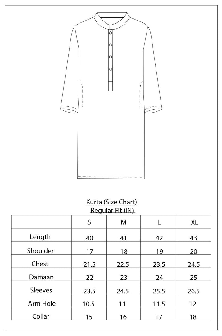 Embroidered Cream Kurta