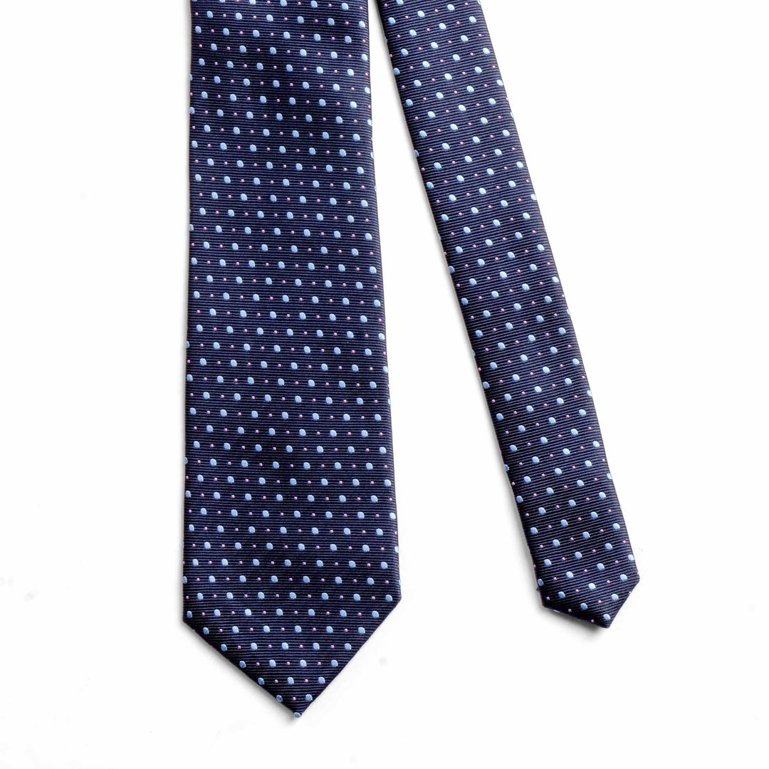 ELEGANT NAVY BLUE TIE