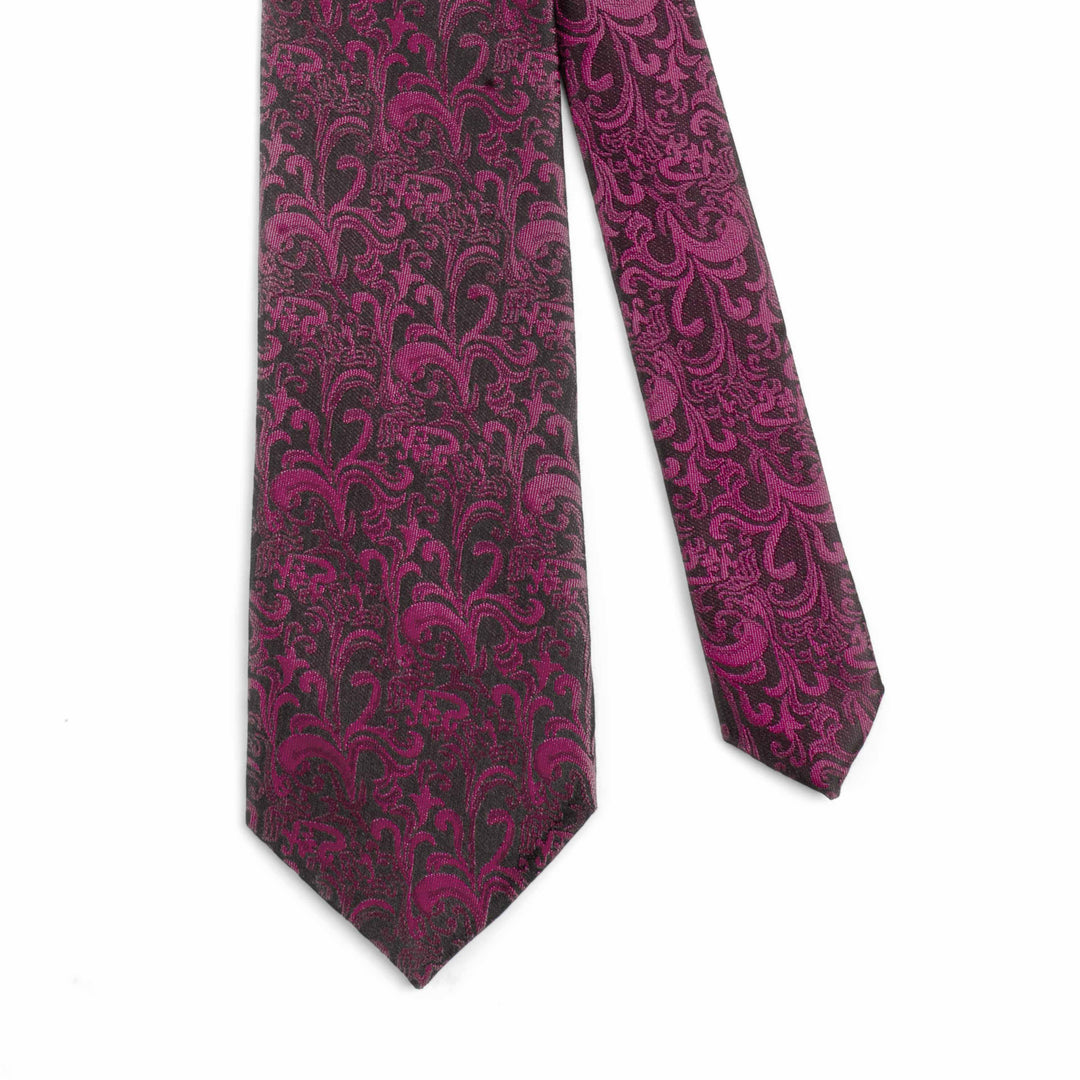 Men's Premium Floral Jamawar Pink Tie