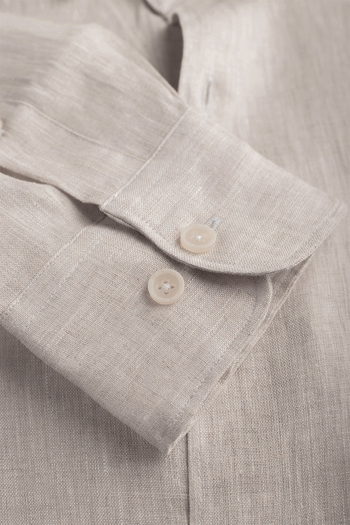 Cream Premium Linen Shirt