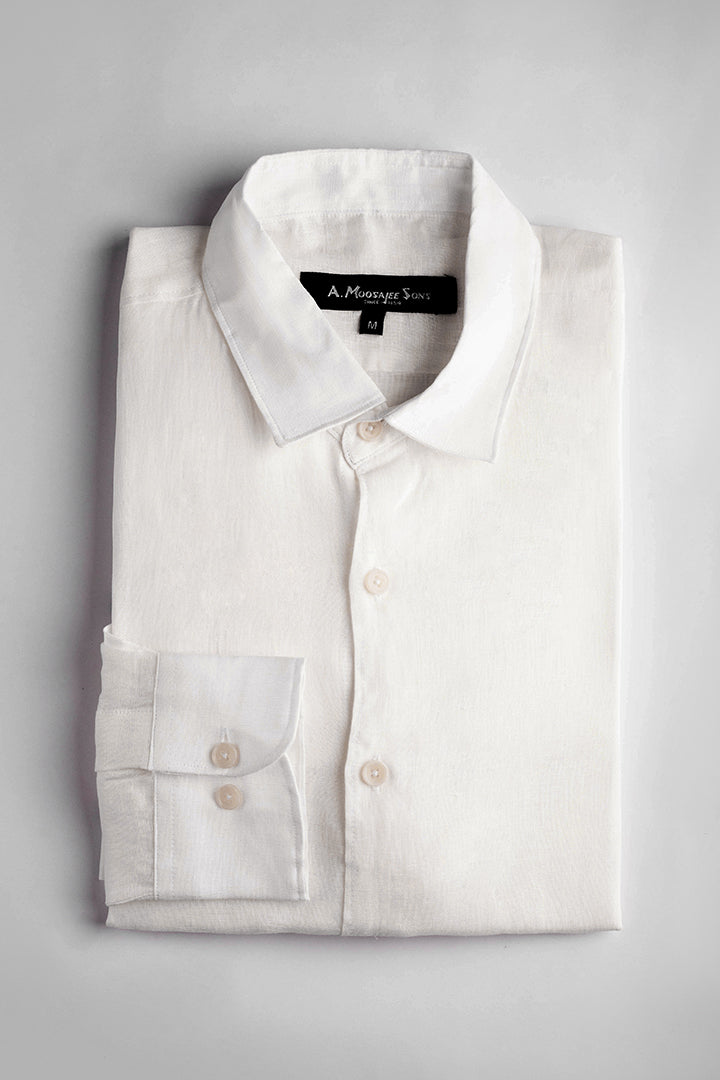 White Premium Linen Shirt