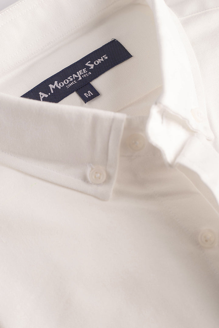 White Premium Oxford Button Down Shirt