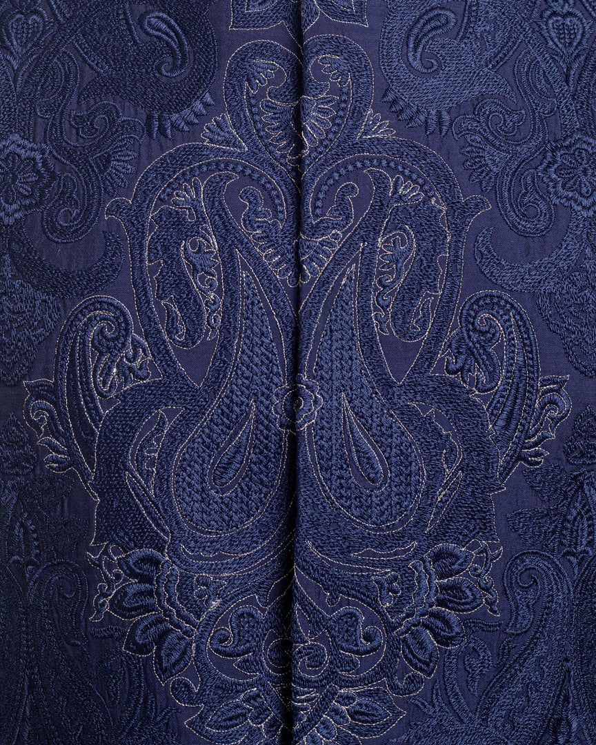 Royal Blue Paisley Prince Coat – A.Moosajee Sons