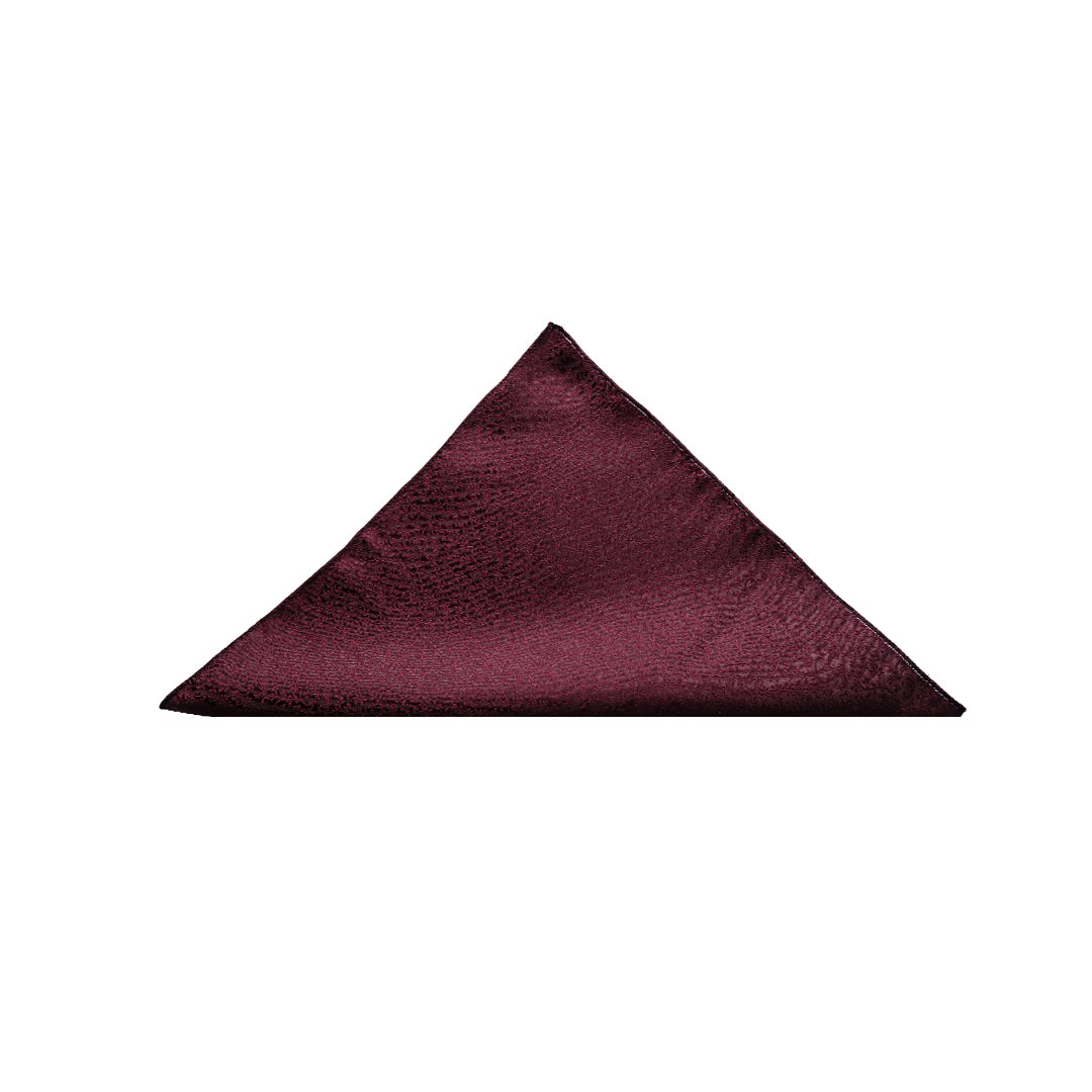 Maroon Floral Pocket Square