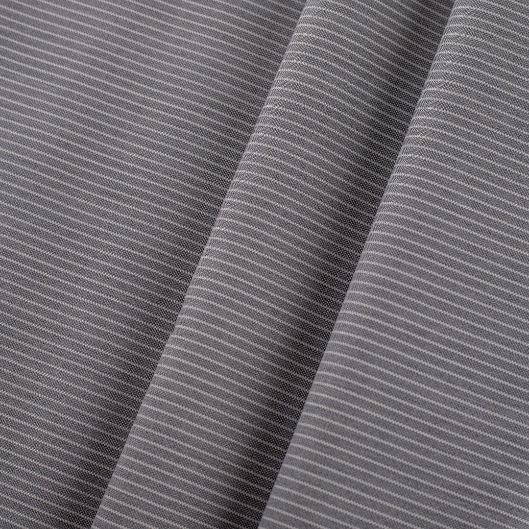 Italian Suiting Grey Stripe Super 120
