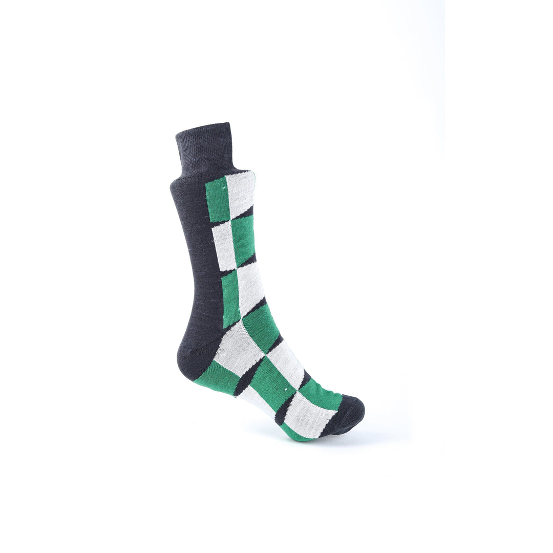 Men's Classic Geo Striped Cotton Socks
